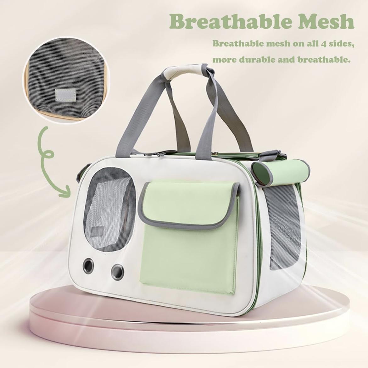 Portable And Lightweight Pet Travel Large Capacity Breathable Shoulder Backpack Cat Bag