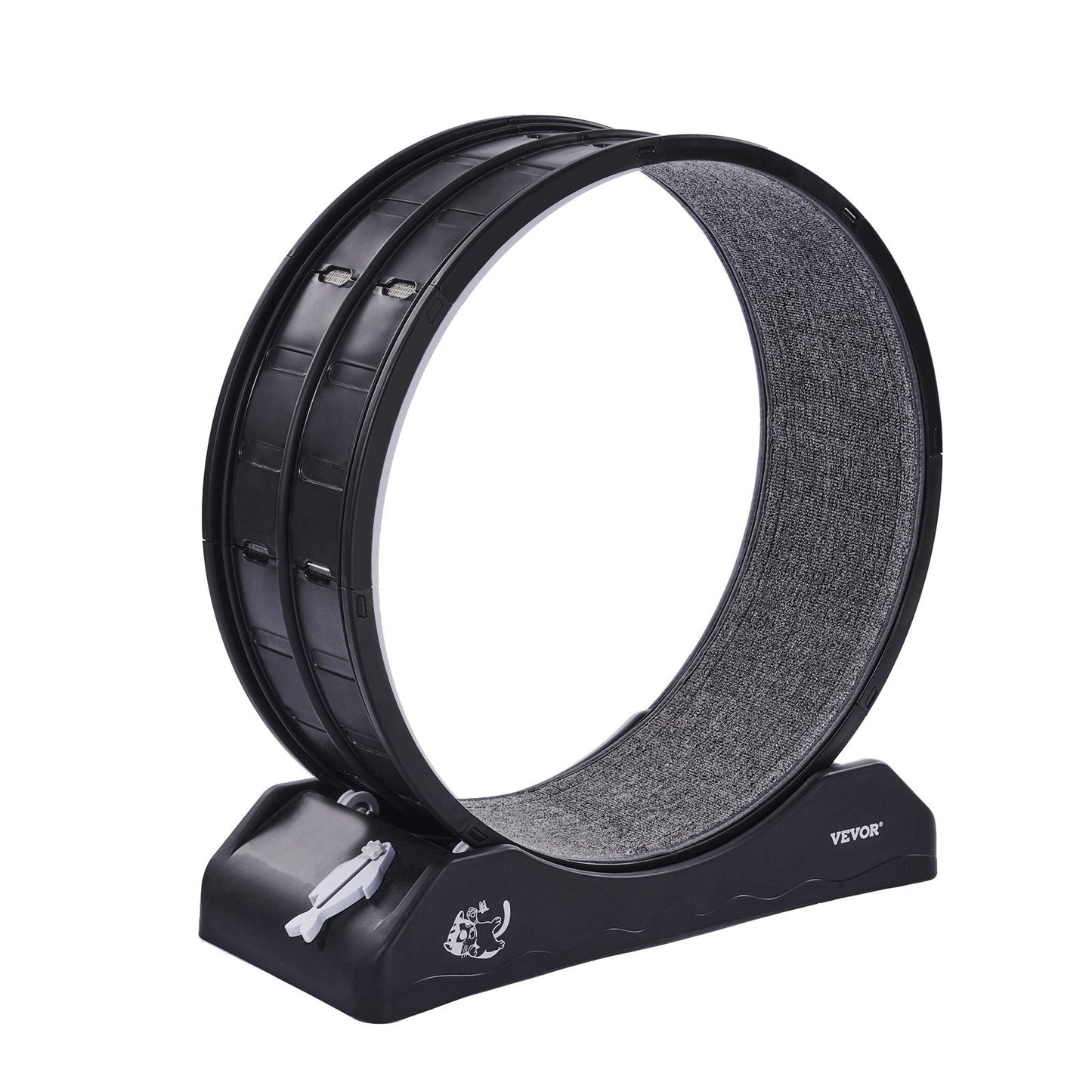 Cat Exercise Wheel 31.5 In Large Indoor Cat Running Wheel Treadmill Black