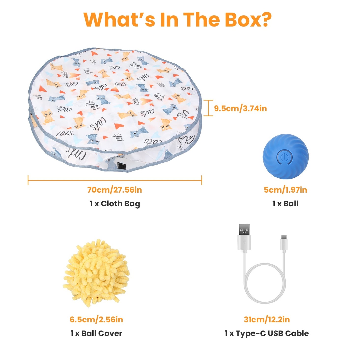 Cat Toys Ball Fast Rolling