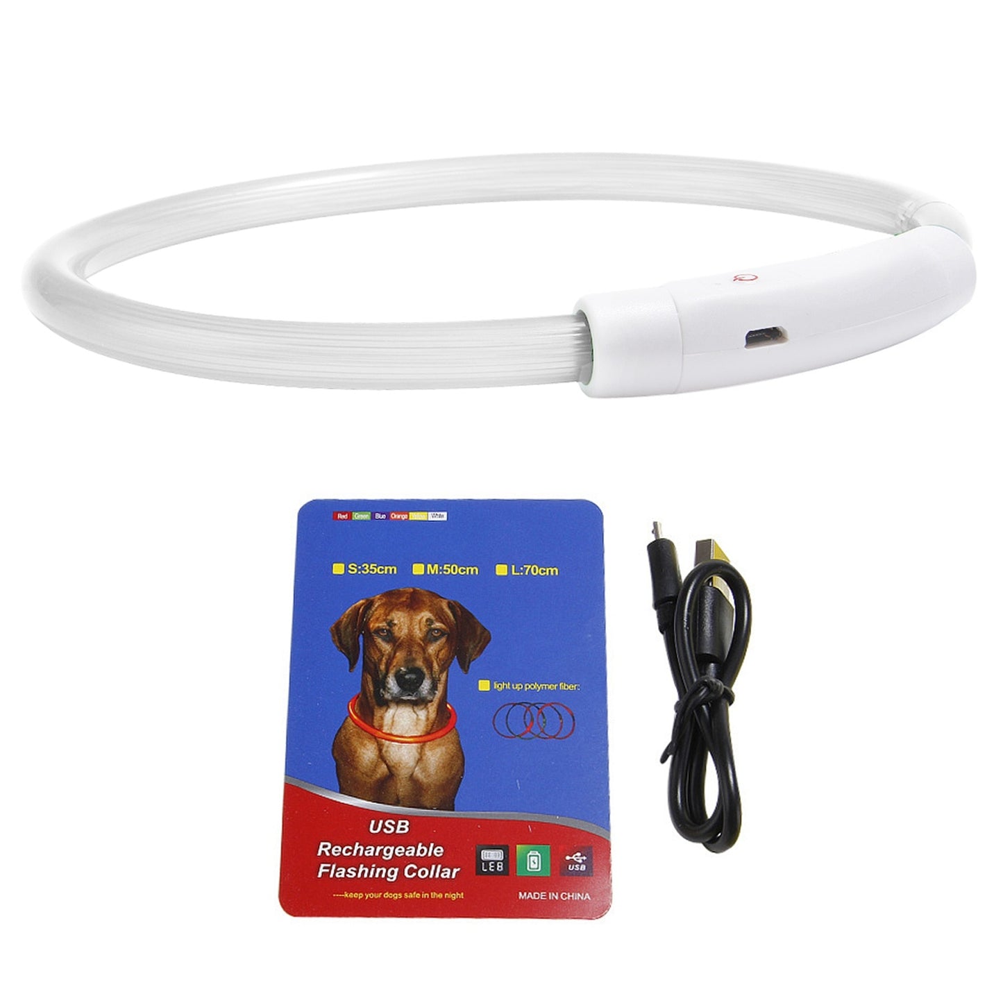 1Pc USB Rechargeable LED Dog