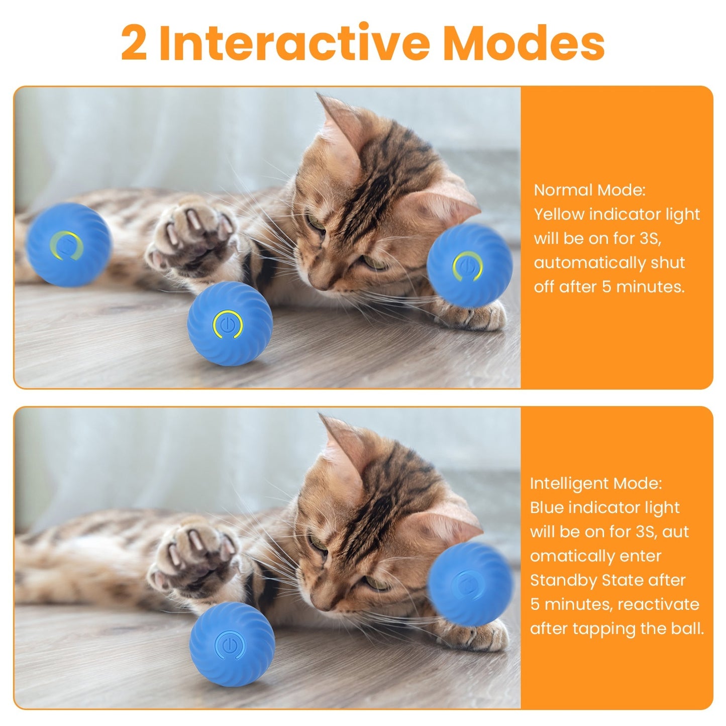 Cat Toys Ball Fast Rolling
