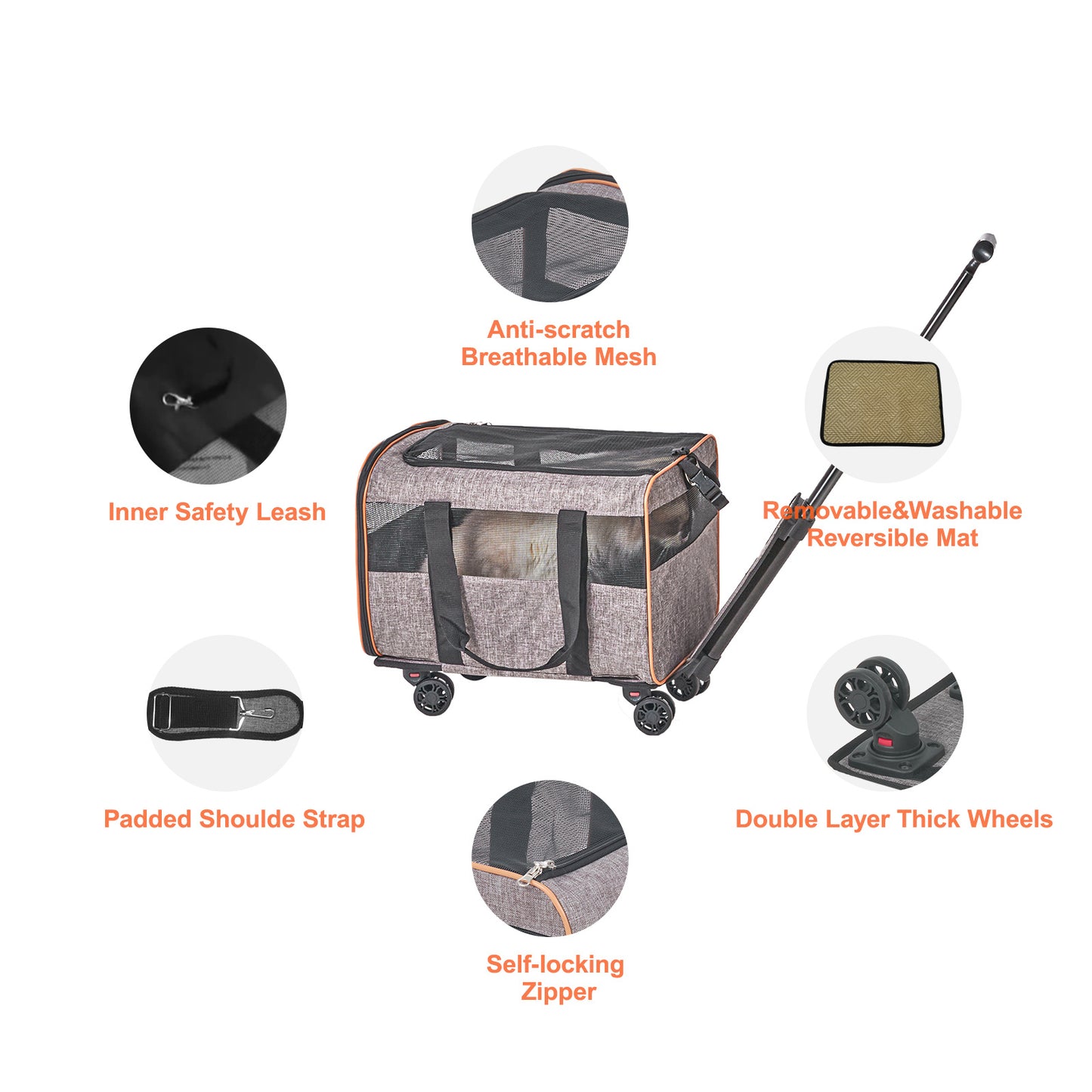 Cat Carrier With Wheels,