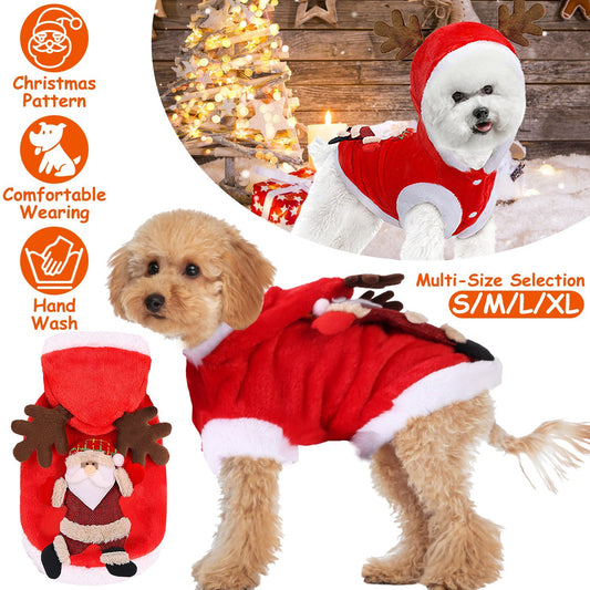 1Pc Pet Christmas Clothes Santa Claus
